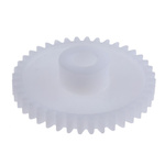 RS PRO POM 40 Teeth Spur Gear, 0.8 Module, 6mm Bore Diam, 32mm Pitch Diam, 12mm Hub Diam