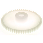 RS PRO POM 56 Teeth Spur Gear, 0.8 Module, 6mm Bore Diam, 44.8mm Pitch Diam, 14.5mm Hub Diam