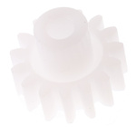RS PRO POM 15 Teeth Spur Gear, 1 Module, 4mm Bore Diam, 15mm Pitch Diam, 8mm Hub Diam