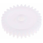 RS PRO POM 30 Teeth Spur Gear, 1 Module, 6mm Bore Diam, 30mm Pitch Diam, 14mm Hub Diam