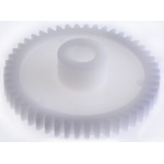 RS PRO POM 48 Teeth Spur Gear, 1 Module, 8mm Bore Diam, 48mm Pitch Diam, 16mm Hub Diam