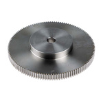 RS PRO Stainless Steel 120 Teeth Spur Gear, 1 Module, 12mm Bore Diam, 120mm Pitch Diam, 60mm Hub Diam