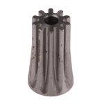 RS PRO Steel 10 Teeth Spur Gear, 0.5 Module, 2mm Bore Diam, 5mm Pitch Diam, 7mm Hub Diam