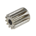 RS PRO Steel 12 Teeth Spur Gear, 0.8 Module, 4mm Bore Diam, 9.6mm Pitch Diam, 11.2mm Hub Diam