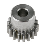 RS PRO Steel 18 Teeth Spur Gear, 0.8 Module, 5mm Bore Diam, 14.4mm Pitch Diam, 12mm Hub Diam