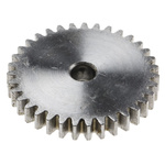 RS PRO Steel 30 Teeth Spur Gear, 1 Module, 6mm Bore Diam, 30mm Pitch Diam, 14mm Hub Diam
