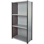 RS PRO Steel Grey Modular Shelving Clad Starter Bay, 2100mm, 1000mm x 500mm