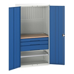 Bott 2 Door Steel  Lockable Floor Standing Cupboard, 2000 x 1050 x 550mm