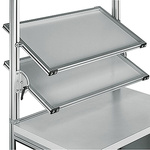 Bosch Rexroth PP Light Grey Modular Shelving Shelf, 610mm x 410mm