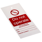 1 x 'Do Not Operate' Lockout Tag, 160 x 75mm