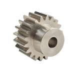 RS PRO Steel 12 Teeth Spur Gear, 1 Module, 5mm Bore Diam, 12mm Pitch Diam, 9mm Hub Diam