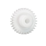 Igus Iguform S270 20 Teeth Spur Gear, 0.5 Module, 2mm Bore Diam, 6mm Pitch Diam, 4mm Hub Diam