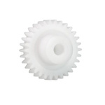 Igus Iguform S270 16 Teeth Spur Gear, 0.5 Module, 3mm Bore Diam, 8mm Pitch Diam, 6mm Hub Diam