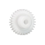 Igus Iguform S270 19 Teeth Spur Gear, 0.5 Module, 4mm Bore Diam, 9.5mm Pitch Diam, 7.8mm Hub Diam