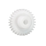 Igus Iguform S270 25 Teeth Spur Gear, 0.5 Module, 4mm Bore Diam, 12.5mm Pitch Diam, 9.9mm Hub Diam