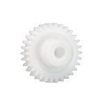 Igus Iguform S270 27 Teeth Spur Gear, 0.5 Module, 4mm Bore Diam, 13.5mm Pitch Diam, 9.9mm Hub Diam