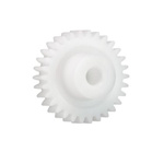 Igus Iguform S270 28 Teeth Spur Gear, 0.5 Module, 4mm Bore Diam, 14mm Pitch Diam, 10mm Hub Diam