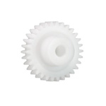 Igus Iguform S270 30 Teeth Spur Gear, 0.5 Module, 4mm Bore Diam, 15mm Pitch Diam, 11.9mm Hub Diam