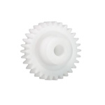 Igus Iguform S270 32 Teeth Spur Gear, 0.5 Module, 4mm Bore Diam, 16mm Pitch Diam, 12mm Hub Diam