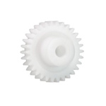 Igus Iguform S270 55 Teeth Spur Gear, 0.5 Module, 6mm Bore Diam, 27.5mm Pitch Diam, 15mm Hub Diam