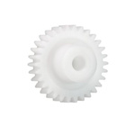Igus Iguform S270 15 Teeth Spur Gear, 0.7 Module, 3mm Bore Diam, 10.5mm Pitch Diam, 6mm Hub Diam