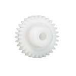 Igus Iguform S270 17 Teeth Spur Gear, 0.7 Module, 4mm Bore Diam, 11.9mm Pitch Diam, 9mm Hub Diam