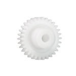 Igus Iguform S270 25 Teeth Spur Gear, 0.7 Module, 6mm Bore Diam, 17.5mm Pitch Diam, 9mm Hub Diam