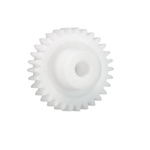 Igus Iguform S270 28 Teeth Spur Gear, 0.7 Module, 6mm Bore Diam, 19.6mm Pitch Diam, 9mm Hub Diam