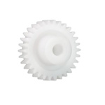 Igus Iguform S270 65 Teeth Spur Gear, 0.7 Module, 8mm Bore Diam, 45.5mm Pitch Diam, 18mm Hub Diam