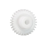 Igus Iguform S270 90 Teeth Spur Gear, 0.7 Module, 10mm Bore Diam, 63mm Pitch Diam, 21mm Hub Diam