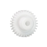 Igus Iguform S270 14 Teeth Spur Gear, 1 Module, 4mm Bore Diam, 14mm Pitch Diam, 9mm Hub Diam