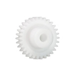 Igus Iguform S270 17 Teeth Spur Gear, 1 Module, 4mm Bore Diam, 17mm Pitch Diam, 9mm Hub Diam