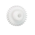 Igus Iguform S270 18 Teeth Spur Gear, 1 Module, 4mm Bore Diam, 18mm Pitch Diam, 9mm Hub Diam