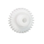 Igus Iguform S270 23 Teeth Spur Gear, 1 Module, 5mm Bore Diam, 23mm Pitch Diam, 12mm Hub Diam