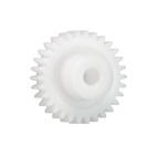 Igus Iguform S270 32 Teeth Spur Gear, 1 Module, 6mm Bore Diam, 32mm Pitch Diam, 18mm Hub Diam