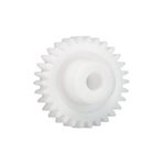 Igus Iguform S270 38 Teeth Spur Gear, 1 Module, 8mm Bore Diam, 38mm Pitch Diam, 18mm Hub Diam