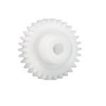 Igus Iguform S270 65 Teeth Spur Gear, 1 Module, 10mm Bore Diam, 65mm Pitch Diam, 21mm Hub Diam