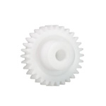 Igus Iguform S270 17 Teeth Spur Gear, 3 Module, 12mm Bore Diam, 51mm Pitch Diam, 24mm Hub Diam