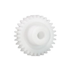 Igus Iguform S270 34 Teeth Spur Gear, 3 Module, 16mm Bore Diam, 102mm Pitch Diam, 32mm Hub Diam