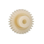 Igus Iguform S270 36 Teeth Spur Gear, 0.5 Module, 4mm Bore Diam, 18mm Pitch Diam, 11.9mm Hub Diam