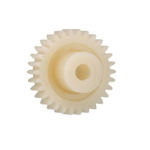 Igus Igutek P360 45 Teeth Spur Gear, 0.5 Module, 4mm Bore Diam, 22.5mm Pitch Diam, 12.2mm Hub Diam