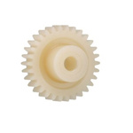 Igus Iguform S270 100 Teeth Spur Gear, 0.5 Module, 6mm Bore Diam, 50mm Pitch Diam, 15mm Hub Diam