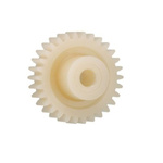 Igus Igutek P360 12 Teeth Spur Gear, 0.7 Module, 3mm Bore Diam, 8.4mm Pitch Diam, 6mm Hub Diam