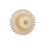 Igus Igutek P360 14 Teeth Spur Gear, 0.7 Module, 3mm Bore Diam, 9.8mm Pitch Diam, 6mm Hub Diam