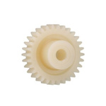 Igus Igutek P360 28 Teeth Spur Gear, 0.7 Module, 6mm Bore Diam, 19.6mm Pitch Diam, 9mm Hub Diam