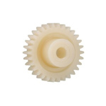 Igus Igutek P360 30 Teeth Spur Gear, 0.7 Module, 6mm Bore Diam, 21mm Pitch Diam, 12mm Hub Diam