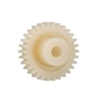 Igus Igutek P360 65 Teeth Spur Gear, 0.7 Module, 8mm Bore Diam, 45.5mm Pitch Diam, 18mm Hub Diam