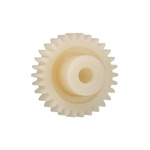 Igus Iguform S270 70 Teeth Spur Gear, 0.7 Module, 8mm Bore Diam, 49mm Pitch Diam, 18mm Hub Diam