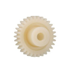 Igus Igutek P360 75 Teeth Spur Gear, 0.7 Module, 10mm Bore Diam, 52.5mm Pitch Diam, 18mm Hub Diam