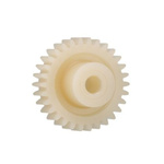 Igus Igutek P360 80 Teeth Spur Gear, 0.7 Module, 10mm Bore Diam, 56mm Pitch Diam, 21mm Hub Diam